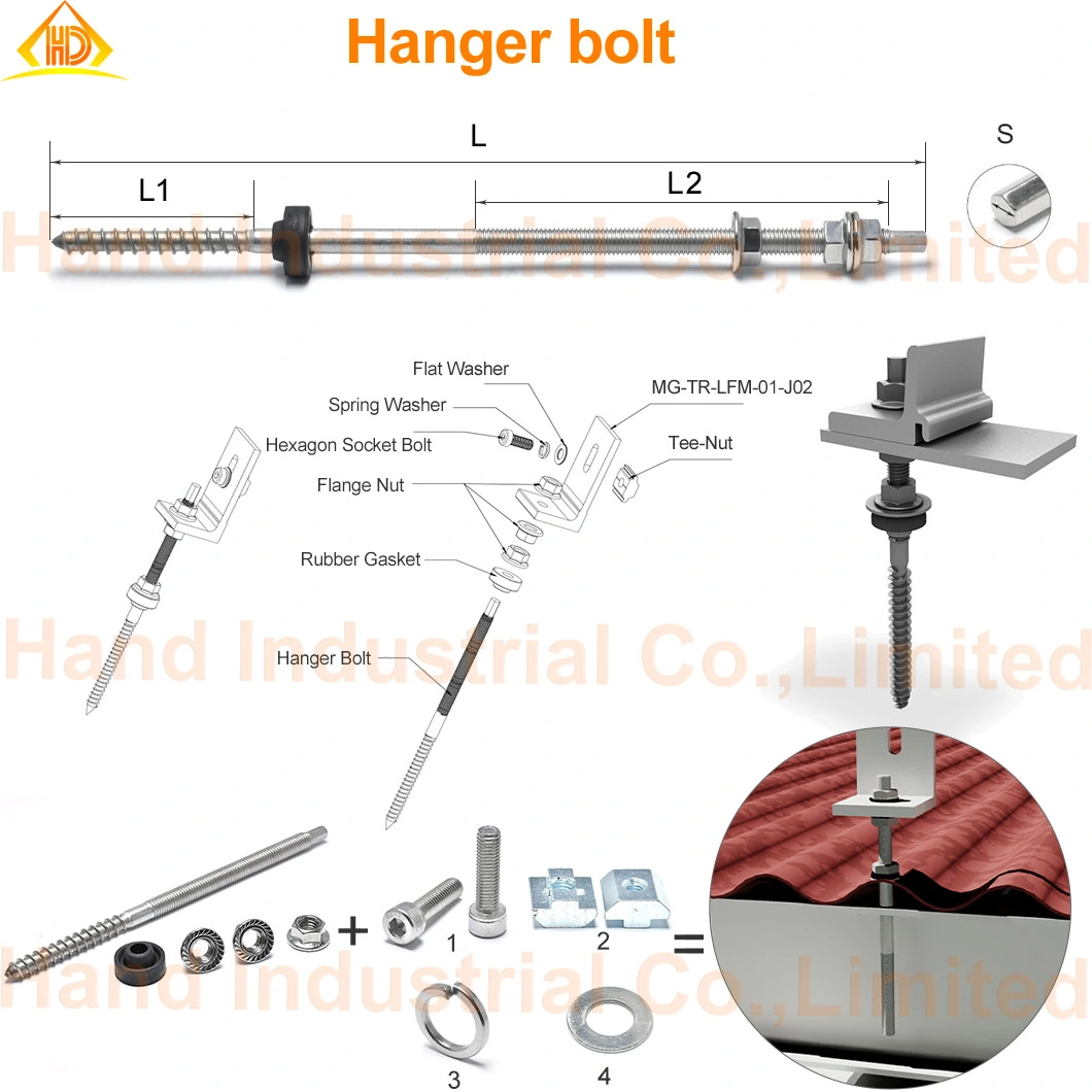 Hand Supply Cheap Price M5 M6 M8 Hand Tighten Screws Threaded Rod Stud Bolt A2 A4 Stainless Steel Fastener