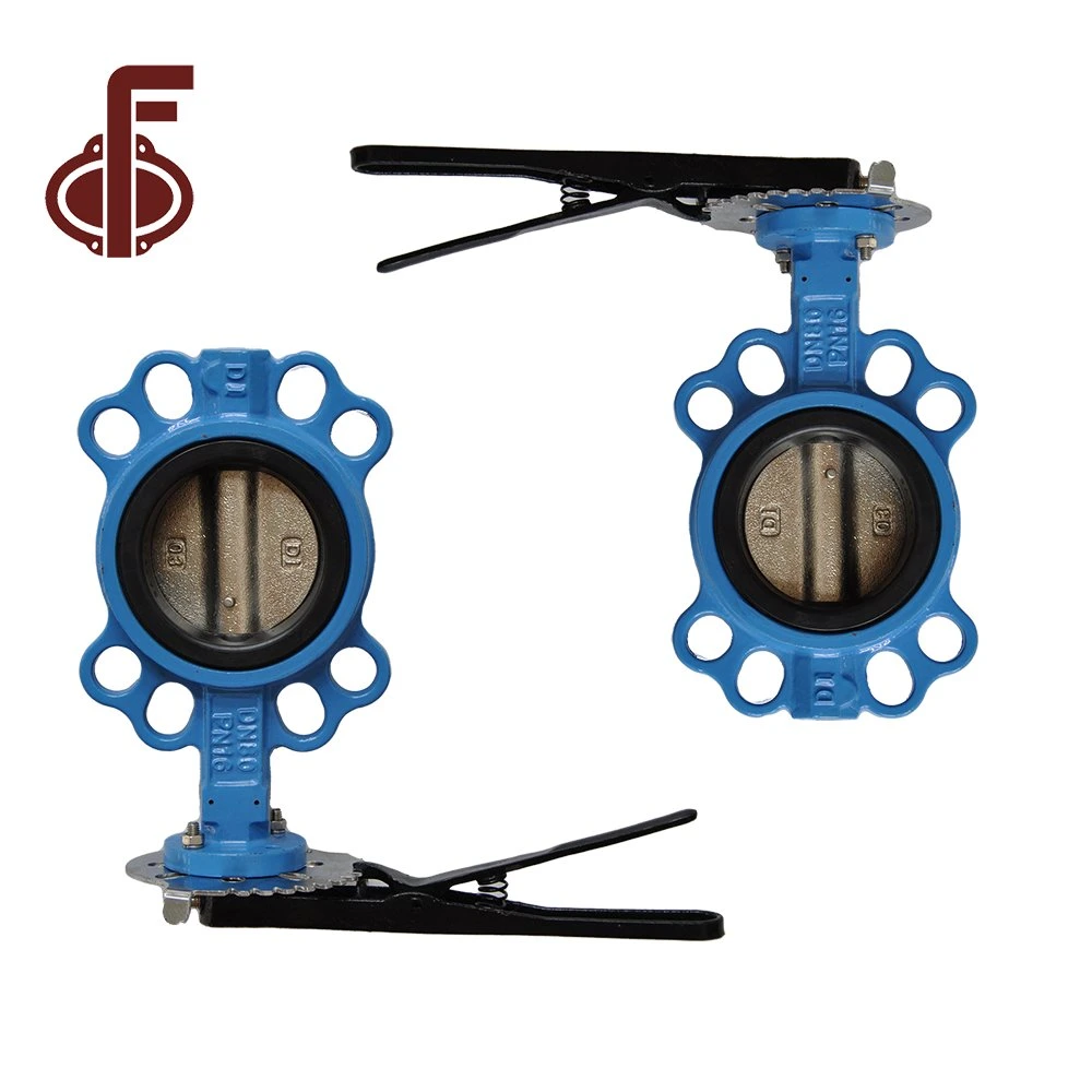 Wafer Cast Iron/CF8m/CF8 EPDM/PTFE Coated Disc En593 API 609 Wafer Butterfly Valves